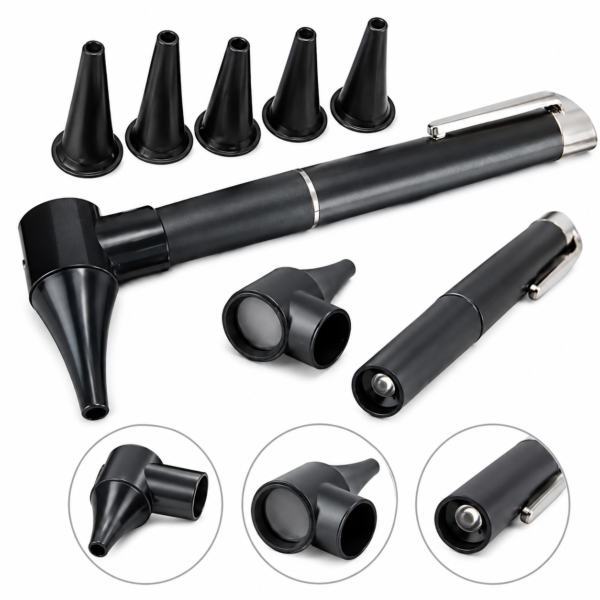 Mini Diagnostic Otoscope Kit 5 Speculas Magnifying Lens Led Light Flashlight Diagnostic Instrument Nurse Student Doctors
