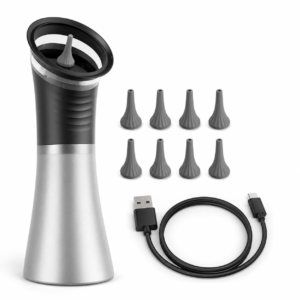Electric Ear Wax Removal System Water Powered Ear Cleaning Tool with Irrigation Flusher 3 Pressure Settings Safe & Effective
