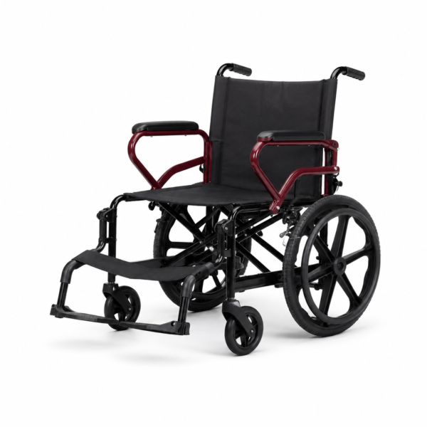 Lightweight Travel Wheelchair Foldable Compact Hand Push Wheelchair for Easy Storage in Car Trunk Airplane Suitable for Adult