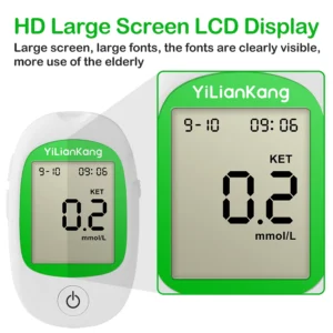 Blood Ketone Meter Kit for Keto Diet Testing - Complete Ketone Test Kit with Ketone Monitor and 15 Keto Strips, Lancing Device